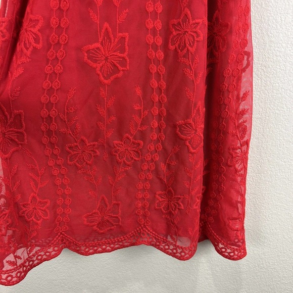 Altard State Red Lace Halter Dress Sleeveless Party Cocktail Mini Size S - Picture 3 of 10